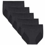 Carole Hochman Women's Seamless Brief 5 Pack in Black - Image 4