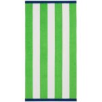 Colour Your Home Cabana Beach Towel 91 x 172 cm, Green