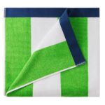 Colour Your Home Cabana Beach Towel 91 x 172 cm, Green - Image 2
