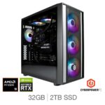 Cyberpower, AMD Ryzen 9, 32GB RAM, 2TB SSD, NVIDIA GeForce RTX 5090, Gaming Desktop PC