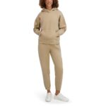 DKNY Sport Women's Fleece Hoodie in Beige - Image 5