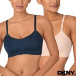 DKNY Women's Modal Wireless Bra, 2 Pack - Image 2