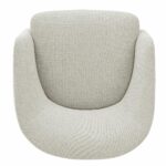 Henredon Murphy Light Grey Fabric Swivel Chair - Image 8