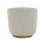 Henredon Murphy Light Grey Fabric Swivel Chair - Image 7