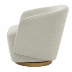 Henredon Murphy Light Grey Fabric Swivel Chair - Image 6