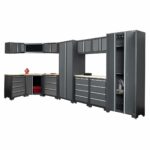 Hilka Garage Bundle 14 Piece Corner and Cabinet Storage Set - Image 2