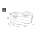 Keter Cortina 570 Litre (150 Gallon) Outdoor Storage Deck Box - Image 2