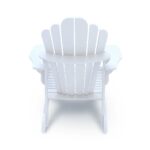 Leisure Line Adirondack Faux Wood Garden Chair in White - Image 5