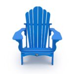 Leisure Line Adirondack Faux Wood Garden Chair in Blue - Image 3