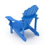 Leisure Line Adirondack Faux Wood Garden Chair in Blue - Image 4