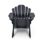 Leisure Line Adirondack Faux Wood Garden Chair in Black - Image 6