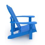 Leisure Line Adirondack Faux Wood Garden Chair in Blue - Image 6