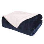 Life Comfort Faux Fur Ultimate Throw 152 x 177 cm in Titan Blue - Image 2