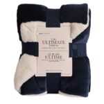 Life Comfort Faux Fur Ultimate Throw 152 x 177 cm in Titan Blue - Image 3
