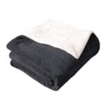 Life Comfort Faux Fur Ultimate Throw 152 x 177 cm in Asphalt - Image 3