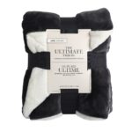 Life Comfort Faux Fur Ultimate Throw 152 x 177 cm in Asphalt - Image 4