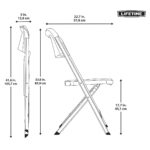 Lifetime Bypass Commercial Grade Folding Chairs, 4 Pack - Image 3