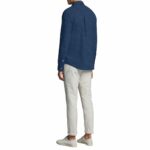 Lucky Men's Denim Shirt in Dark Blue - Image 2
