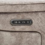 Oscar Grey Fabric Power Reclining Large 2 Seater Sofa with Power Headrest - Image 4