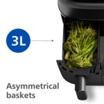 Philips 9L Dual Basket Air Fryer 3000 Series, NA350/03 - Image 2