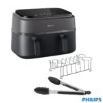 Philips 9L Dual Basket Air Fryer 3000 Series, NA350/03