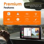 Rexing Wireless Multimedia Receiver CPDuo-7 CarPlay + Android Auto + Dash Cam - Image 2