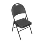 Star Elite High Back Padded Fabric Folding Chairs, 4 Pack - Image 7