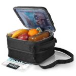 Titan Fridge Cold, Crush Resistant Lunch Pack with 2 Ice Walls in Black - Image 4