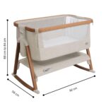 Tutti Bambini CoZee Air Bedside Rocking Crib, Walnut and Ecru - Image 2