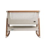 Tutti Bambini CoZee Air Bedside Rocking Crib, Walnut and Ecru - Image 4
